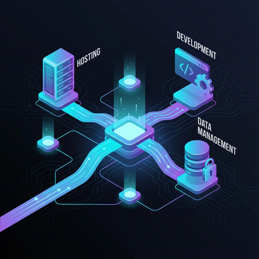 Friendly local business websites on laptop and phone